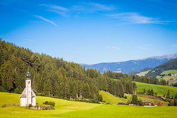 Image showing The Church of San Giovanni in Dolomiti Region - italy