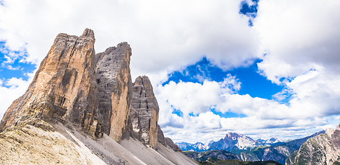 Image showing Landmark of Dolomites - Tre Cime di Lavaredo