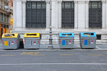 Image showing Recycling Bins