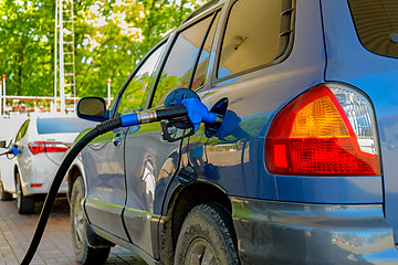 Image showing Car at gas station