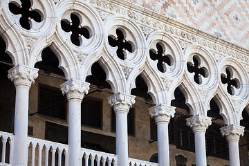 Image showing Venice, Italy - Columns perspective