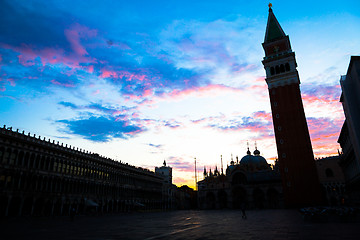 Image showing Venice view at sunrise