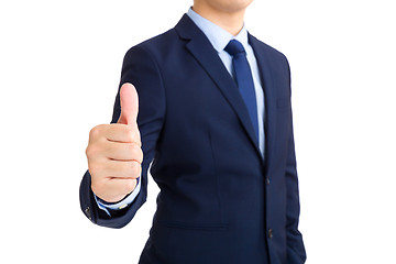 Image showing Businessman showing thumb up