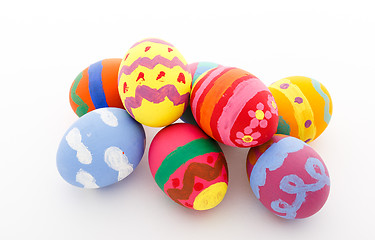 Image showing Handmade easter eggs