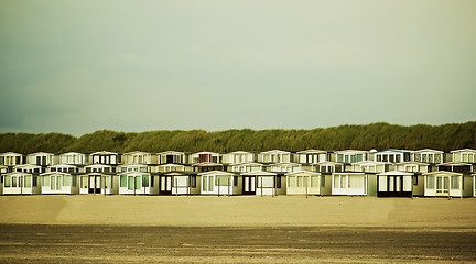 Image showing Beach Houses on Beach