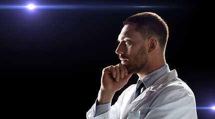 Image showing doctor or scientist in white coat