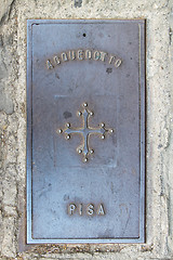 Image showing Pisa Sewer Iron Hatch