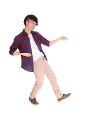 Image showing Asian man dancing. 