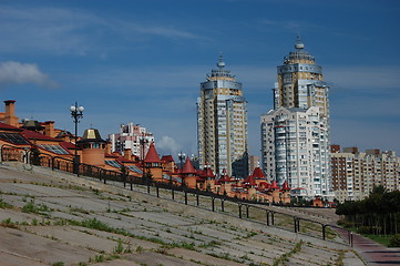 Image showing Typical architecture in modern residential area of Kiev