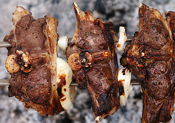 Image showing Shashlik of lamb