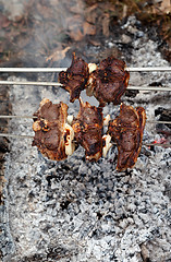 Image showing Shashlik of lamb