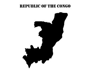 Image showing Symbol of Isle of  Republic of the Congo and map