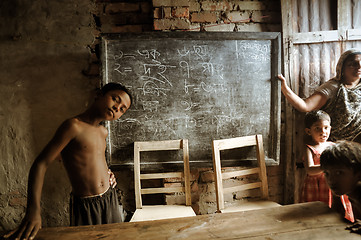 Image showing Children at school in Bangladesh