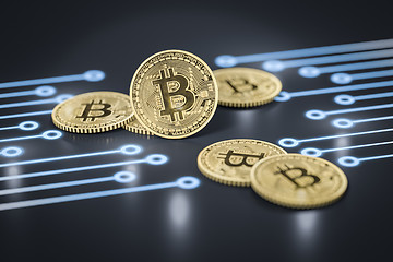 Image showing bitcoin coins