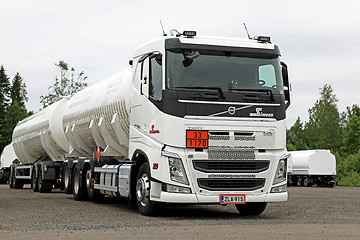 Image showing White Volvo Tank Truck for ADR Haulage