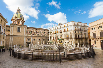 Image showing Fontana Pretoria in Palermo, Sicily, Italy