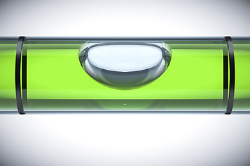 Image showing green spirit level