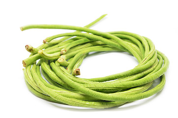 Image showing Bunch of fresh long bean