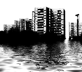 Image showing Skyline flood