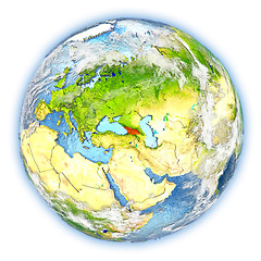 Image showing Georgia on Earth isolated