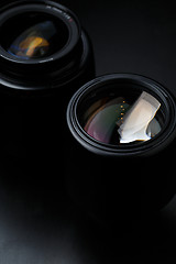 Image showing Image of several camera lenses