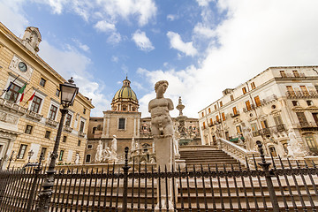 Image showing Fontana Pretoria in Palermo, Sicily, Italy