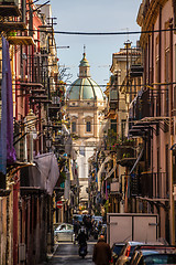 Image showing View at the church of San Matteo located in heart of Palermo, Italy.