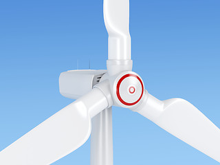 Image showing Close-up of wind turbine