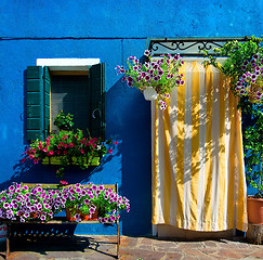 Image showing Blue house on Burano