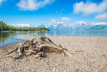 Image showing Grand Teton National Park Mountain Range in Wyoming, USA.