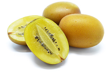 Image showing Yellow gold kiwi fruit