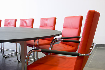 Image showing Chairs in a conference room