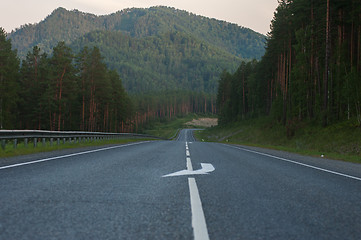 Image showing Beauty road M52 called Chemalsky trakt