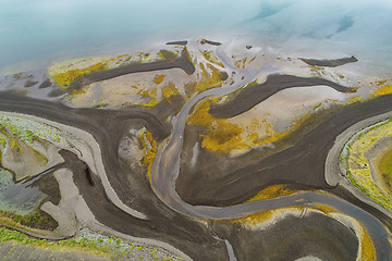 Image showing Abstract river mouth