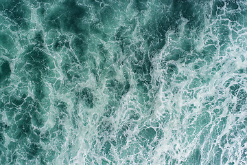 Image showing Ocean pattern from above