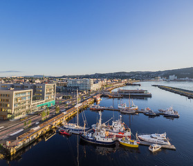 Image showing The Brattor Quay in Trondheim, Norway