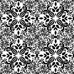 Image showing gothic mono floral