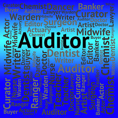 Image showing Auditor Job Shows Occupation Auditing And Jobs