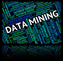 Image showing Data Mining Shows Mines Word And Mined