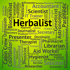 Image showing Herbalist Job Represents Jobs Work And Hiring