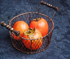 Image showing Ripe persimmon fruit