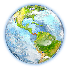 Image showing Panama on Earth isolated