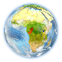 Image showing Congo on Earth isolated