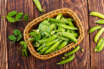 Image showing green peas