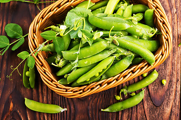 Image showing green peas