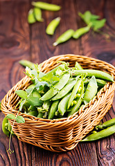 Image showing green peas