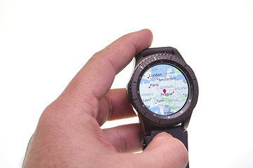 Image showing Map on Smart watch