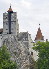 Image showing Dracula's Castle, built on a rock