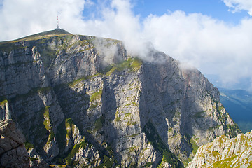 Image showing Vertical wall mountain
