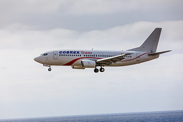 Image showing ARECIFE, SPAIN - APRIL, 15 2017: Boeing 737 - 300 of Cobrex Tran